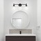 Designers Fountain Summer Jazz 24 in. 3-Light Matte Black Vanity Light with Clear Glass Shades for Bathrooms D310M-3B-MB - alternate 7